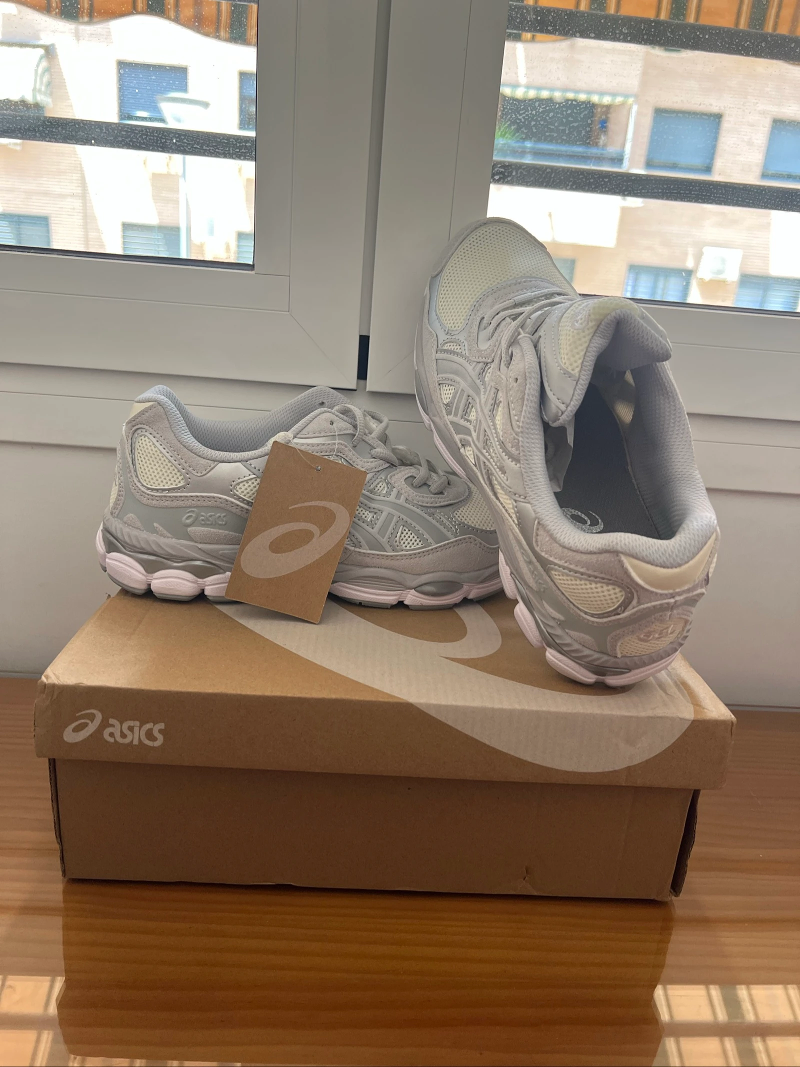 Asics gel nyc branco e cinza tamanho 42 – photo 2